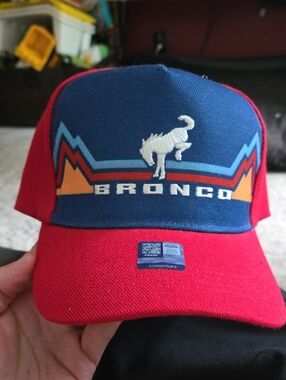 Open Road Brands Red and Navy Bronco Trucker Hat
